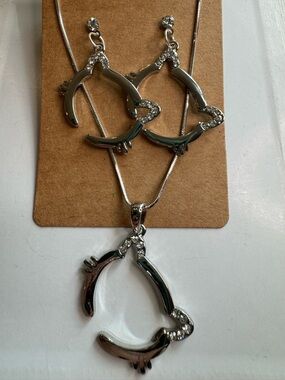 New Kitty Cat earrings necklace set